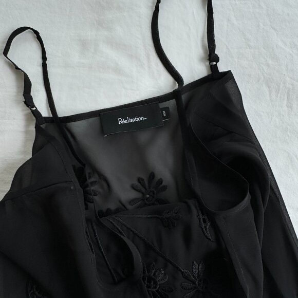 Realisation par the aurora silk dress sheer maxi dress - Picture 4 of 5